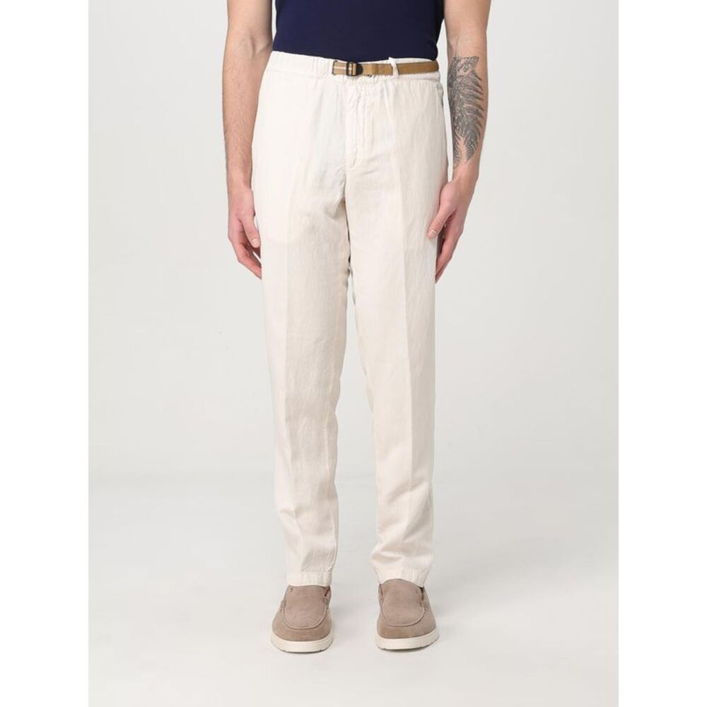 White Sand Pants Men Yellow Cream